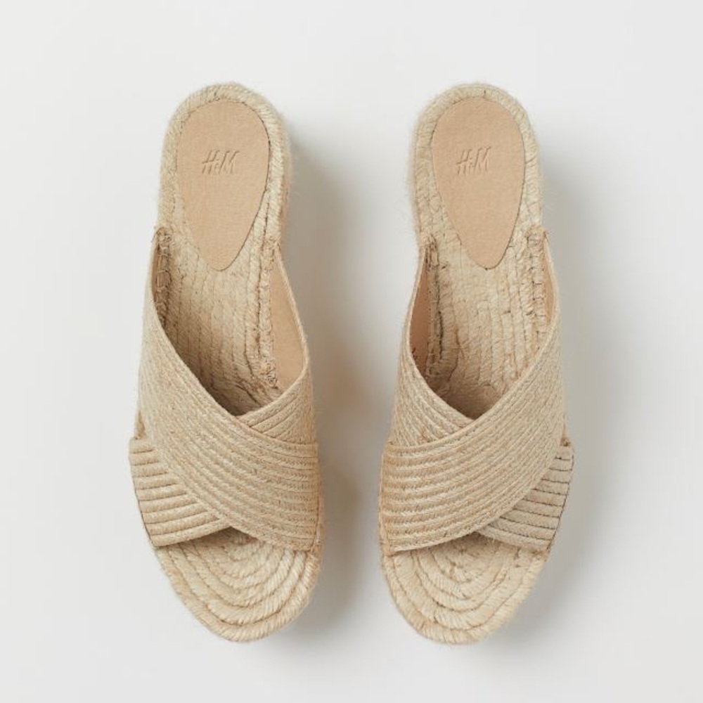 H&M Mules - Light Beige Size 6